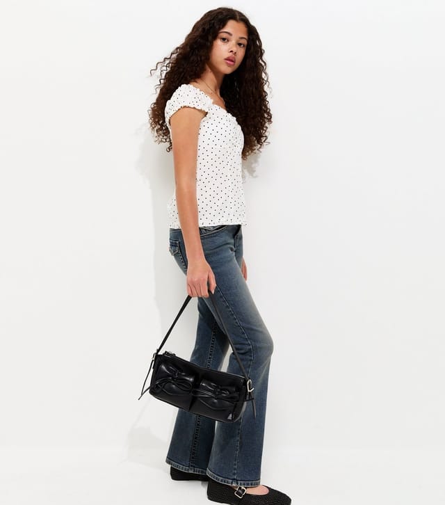 New Look Girls' White Polka Dot Shirt New Look - 3