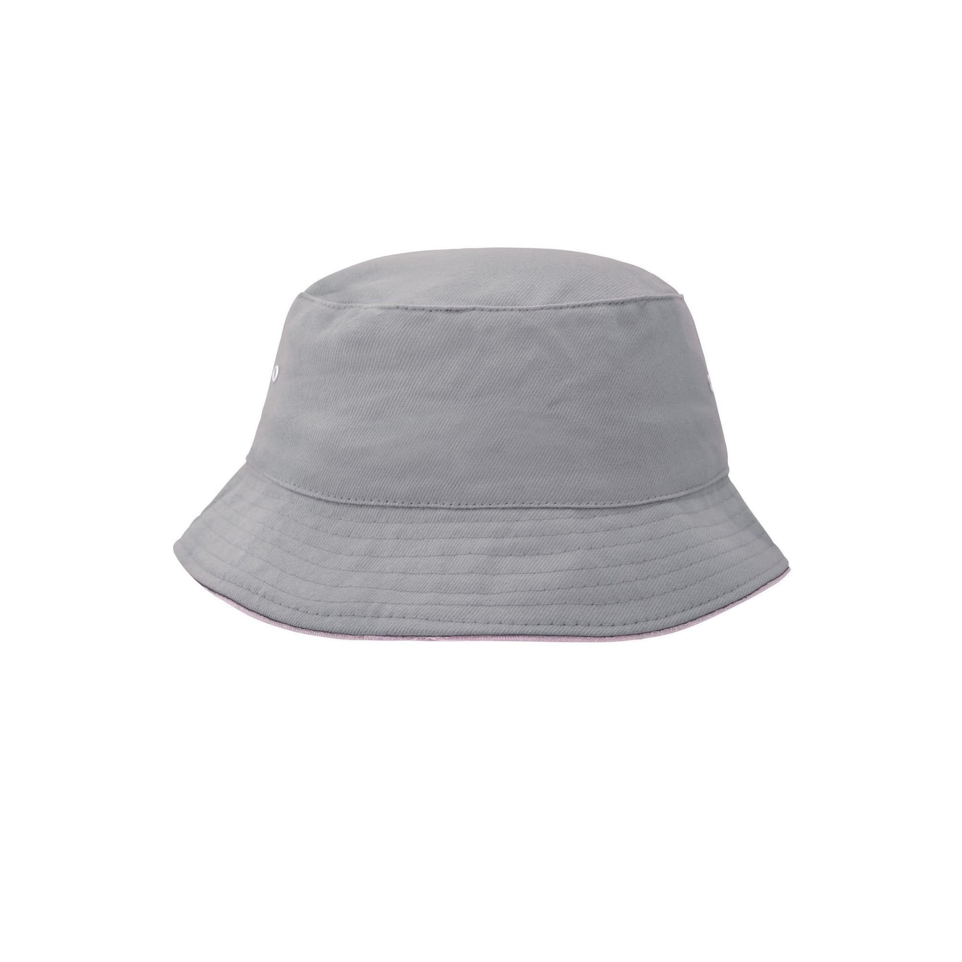 Myrtle Beach Myrtle Beach Men's Fisherman Piped Bucket Hat in Grey