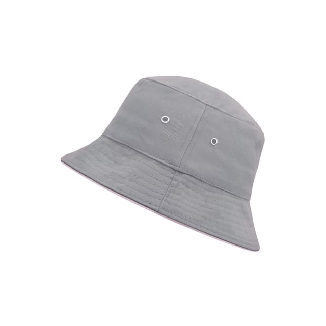 Myrtle Beach Myrtle Beach Men's Fisherman Piped Bucket Hat in Grey - 3