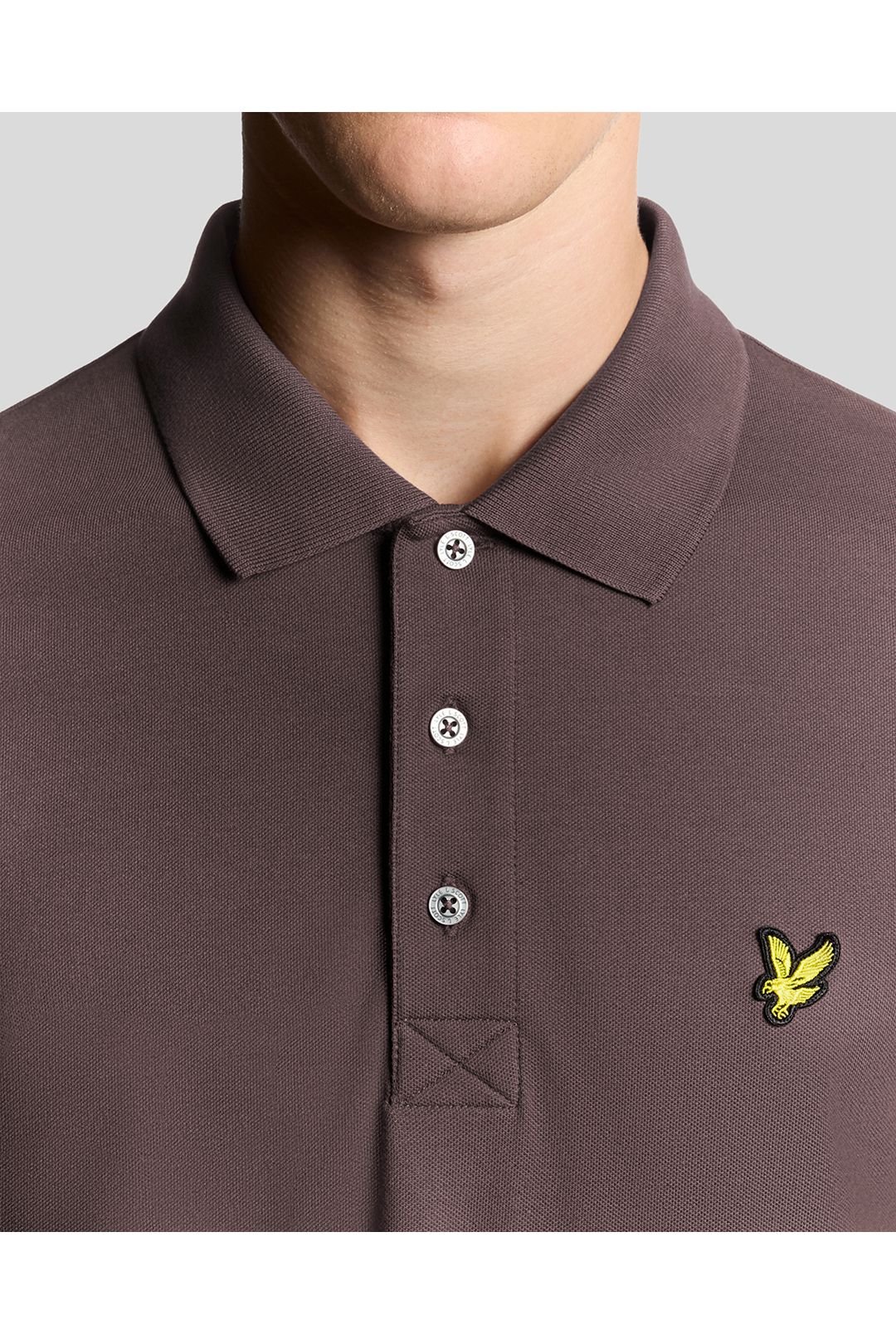 Lyle & Scott Lyle & Scott Men's Plain Polo Shirt Espresso - 3