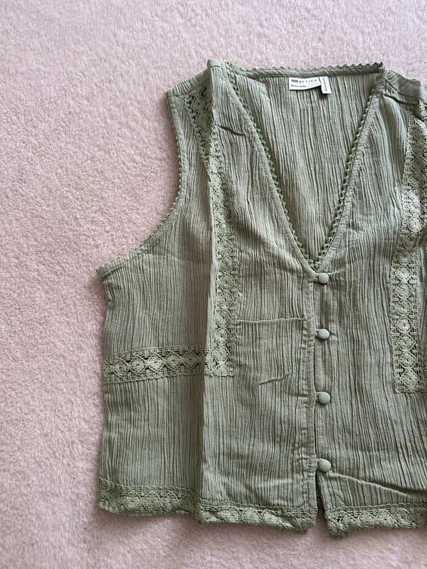 ASOS Asos green waistcoat