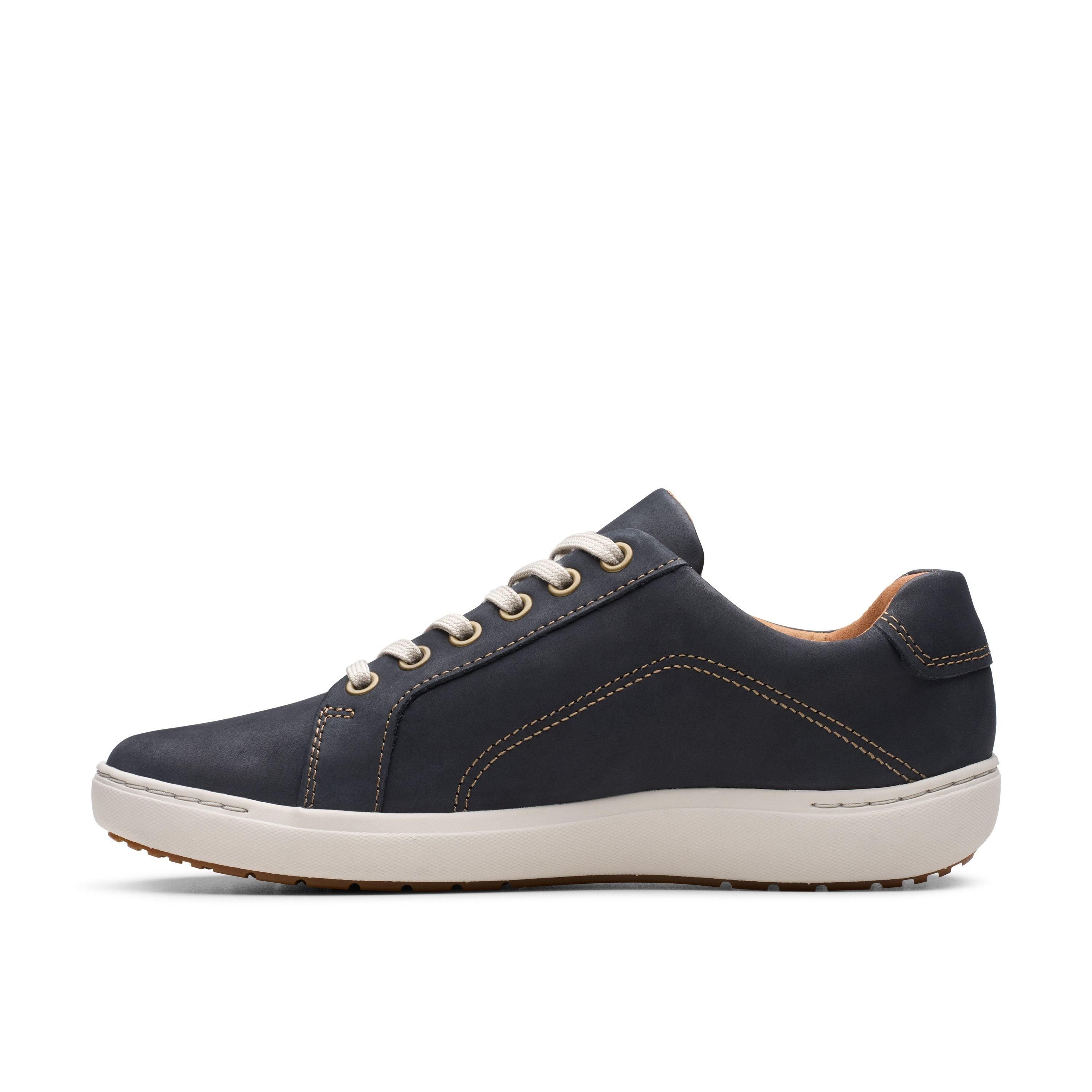 Clarks Clarks Women's Nalle Lace Navy Nubuck Trainers in Blue - 2