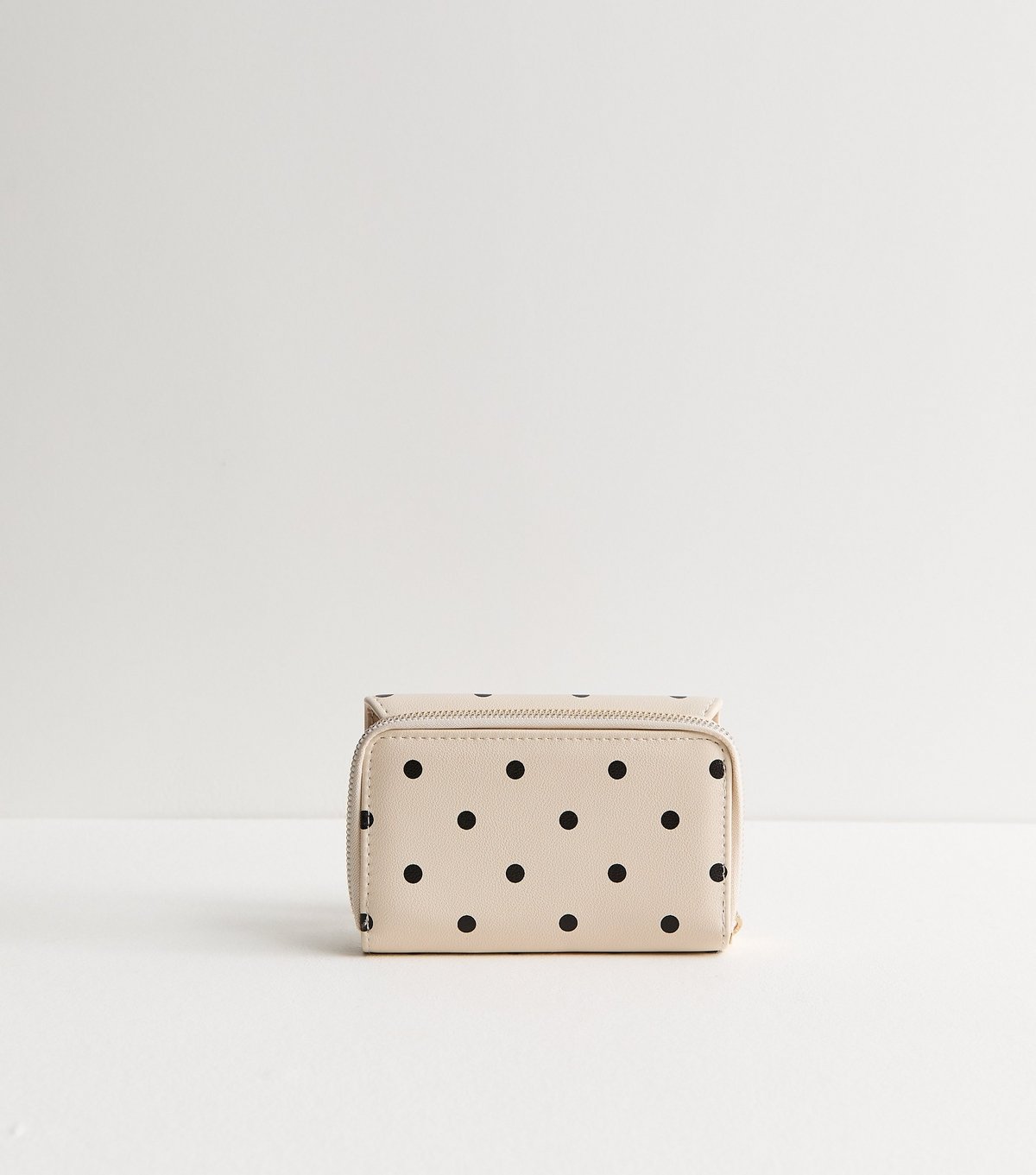 New Look Cream Polka Dot Logo Charm Purse New Look - 3