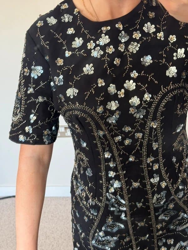 ASOS ASOS embellished black mini dress