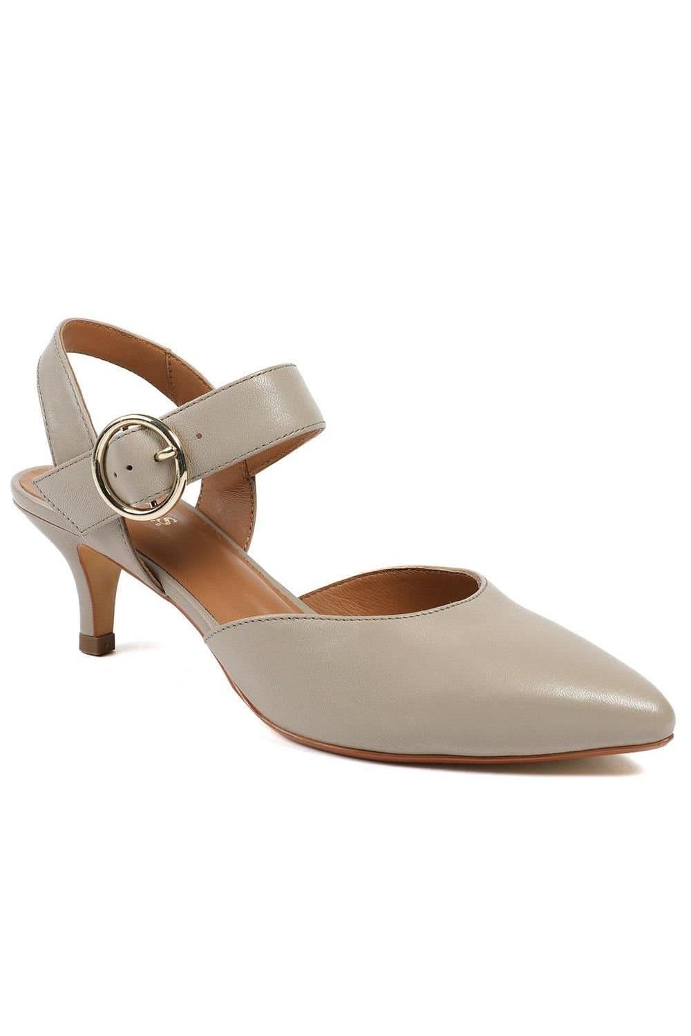 Jones Bootmaker Jones Bootmaker Women's Yohanna Leather Court Shoes in Beige