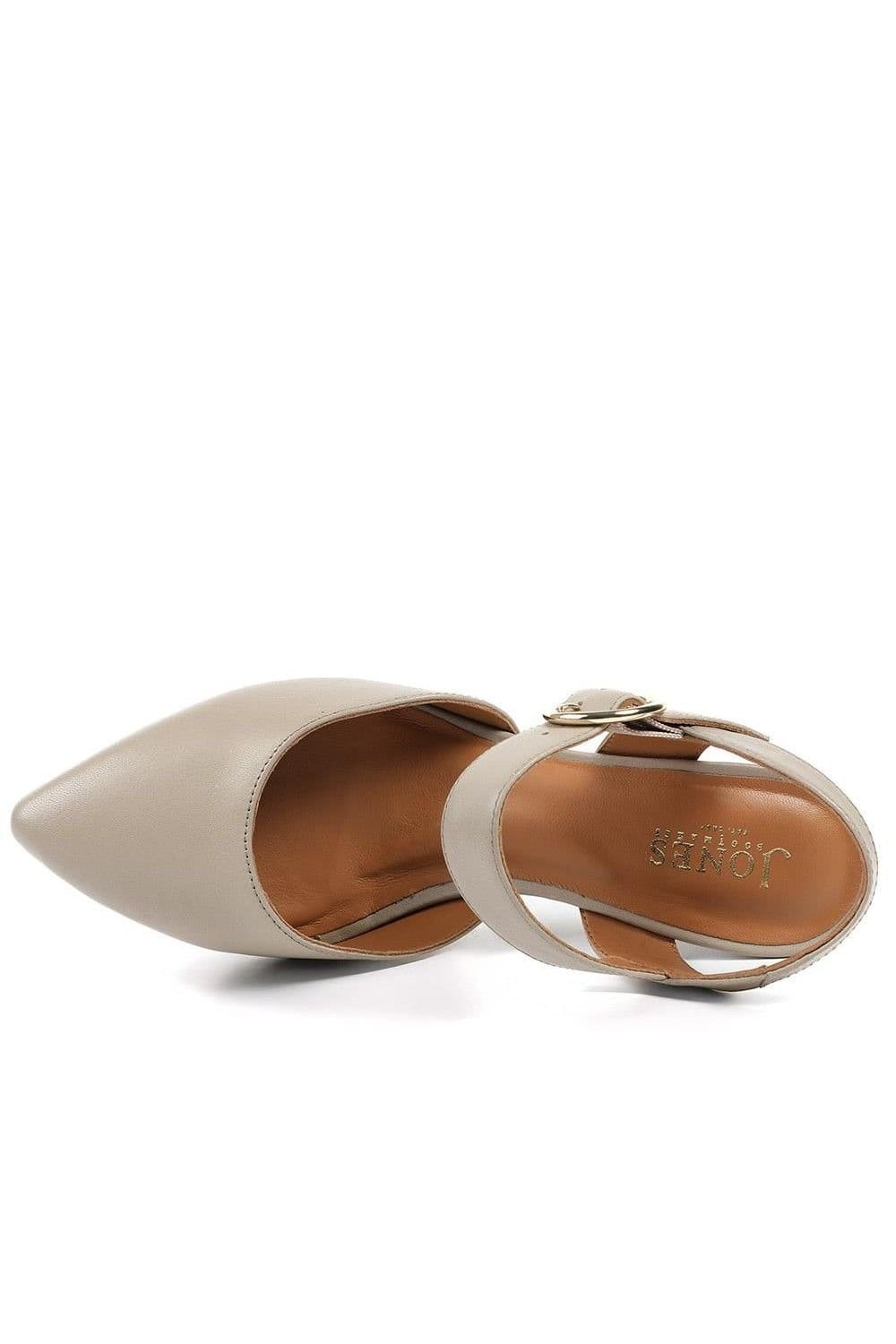 Jones Bootmaker Jones Bootmaker Women's Yohanna Leather Court Shoes in Beige - 4