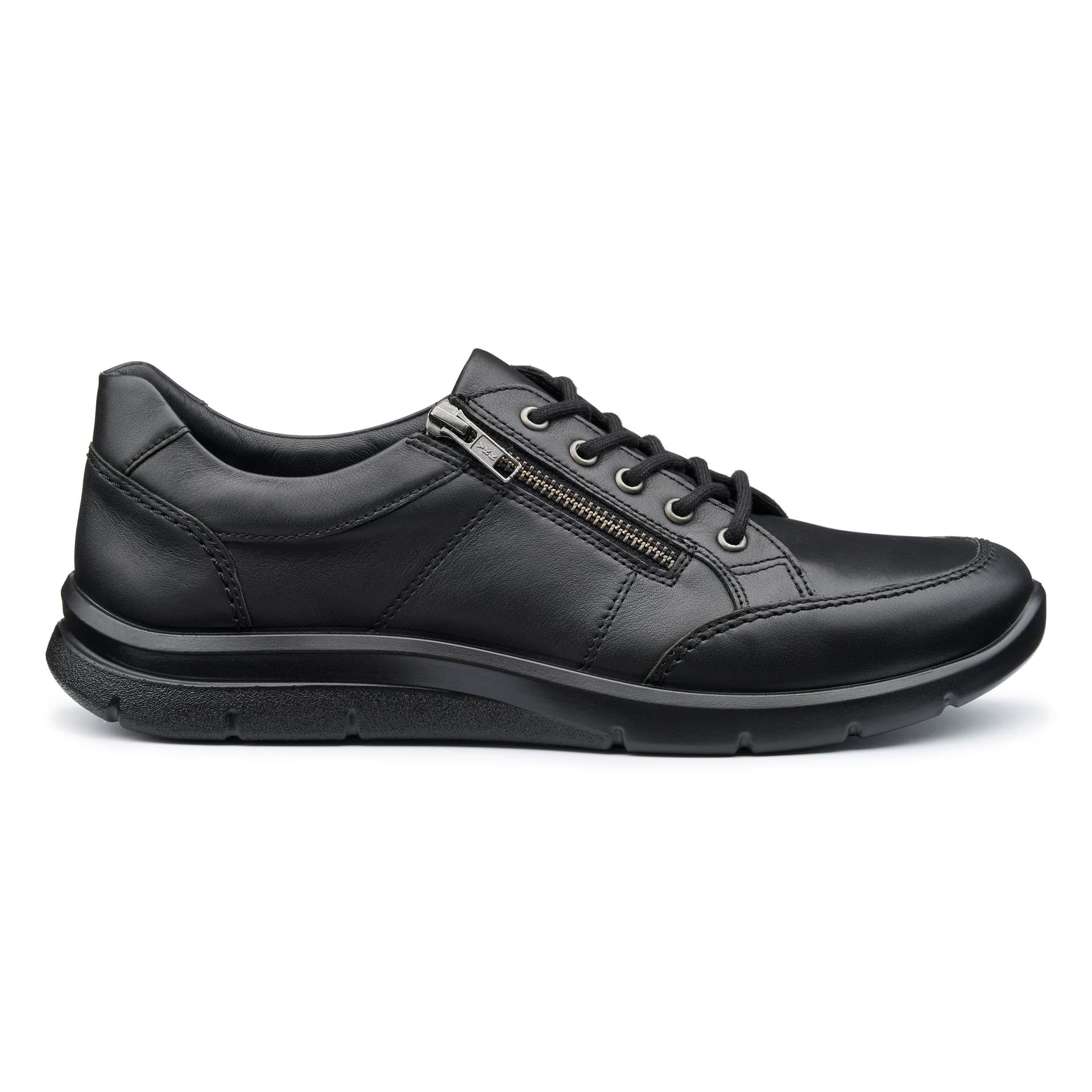 Hotter Hotter Men's Wide Fit 'Finn' Dual Fit Trainers in Black