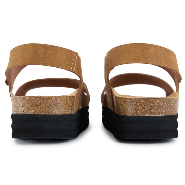 V.GAN V.GAN Women's Clove Comfort Footbed Sandals in Tan - 3