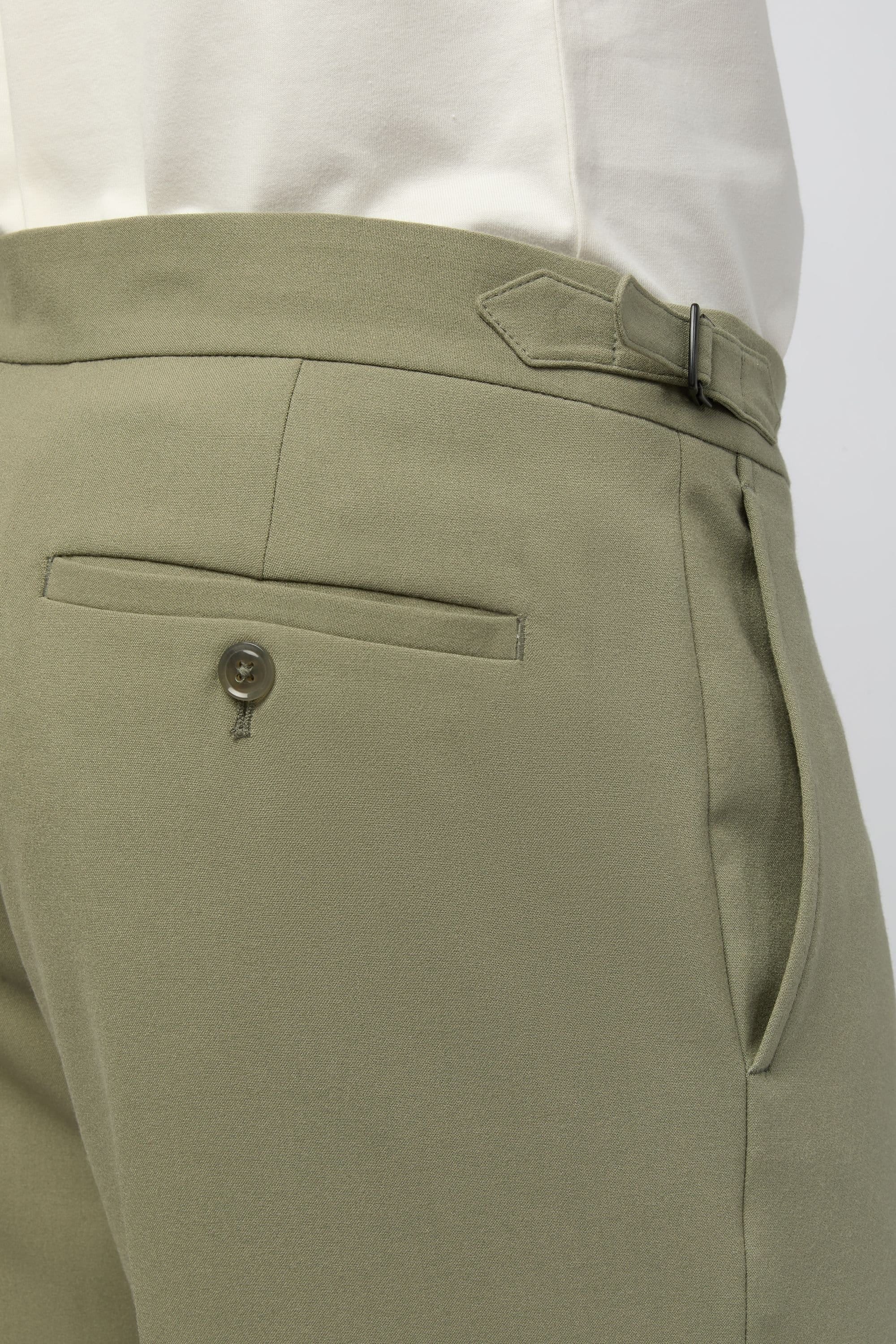Melka Melka Men's Trousers With Side Adjuster in Green - 4