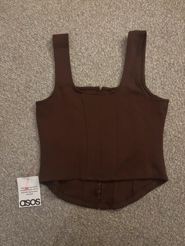 ASOS Brown corset top