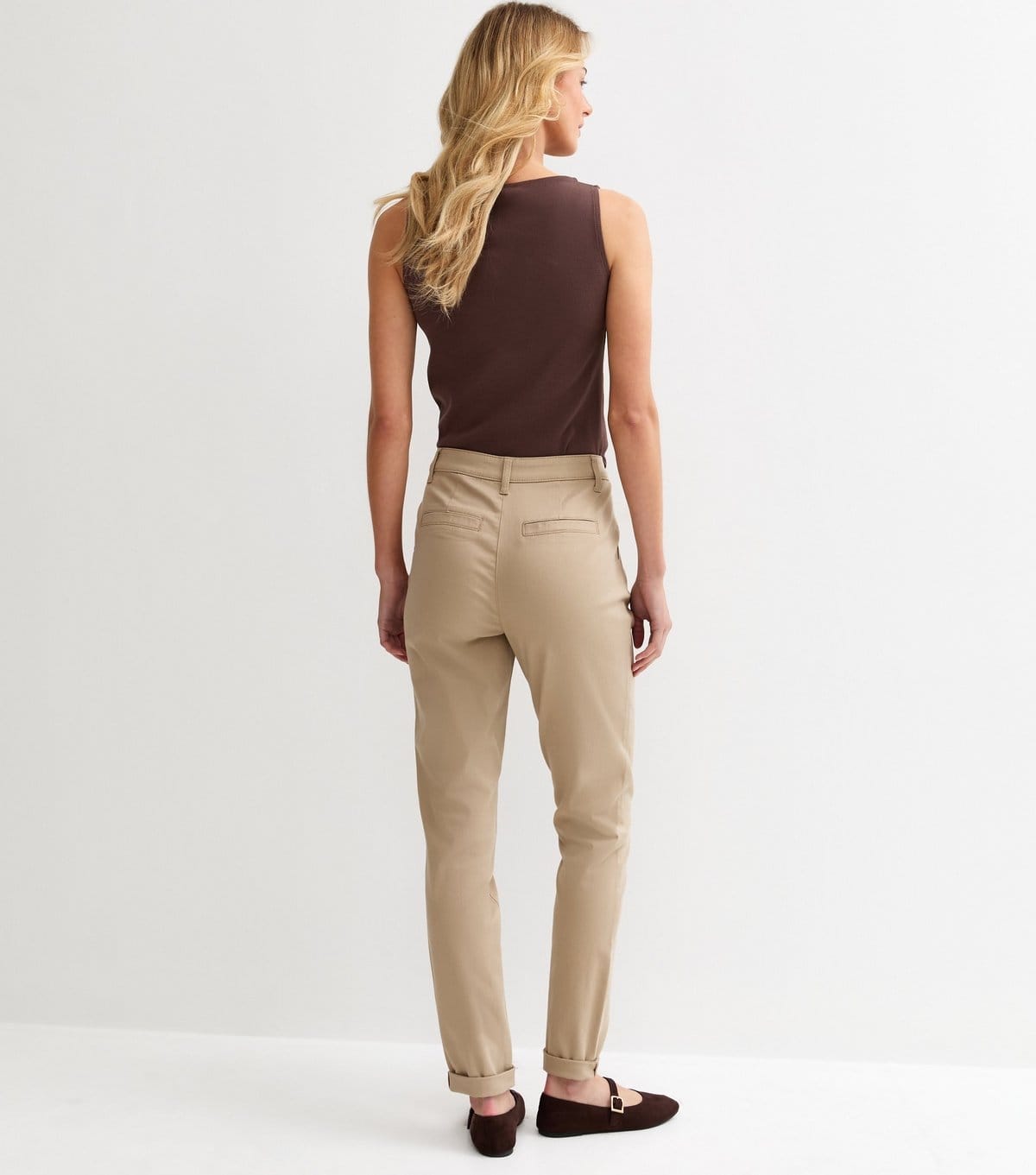 New Look Women's Tall Stone Slim Leg Chino Trousers New Look - 4