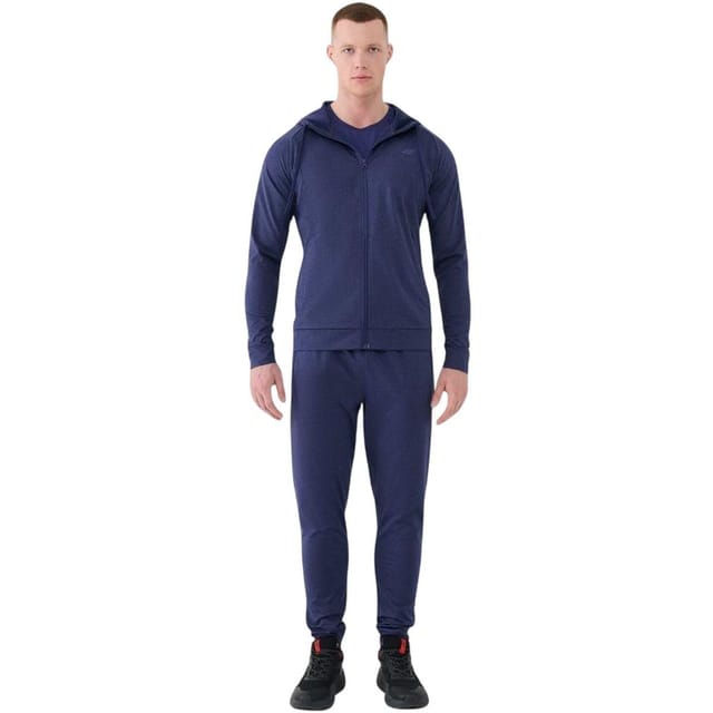 4F 4F Men's WSS25TFSWM512 Full Zip Hoodie in Navy - 3