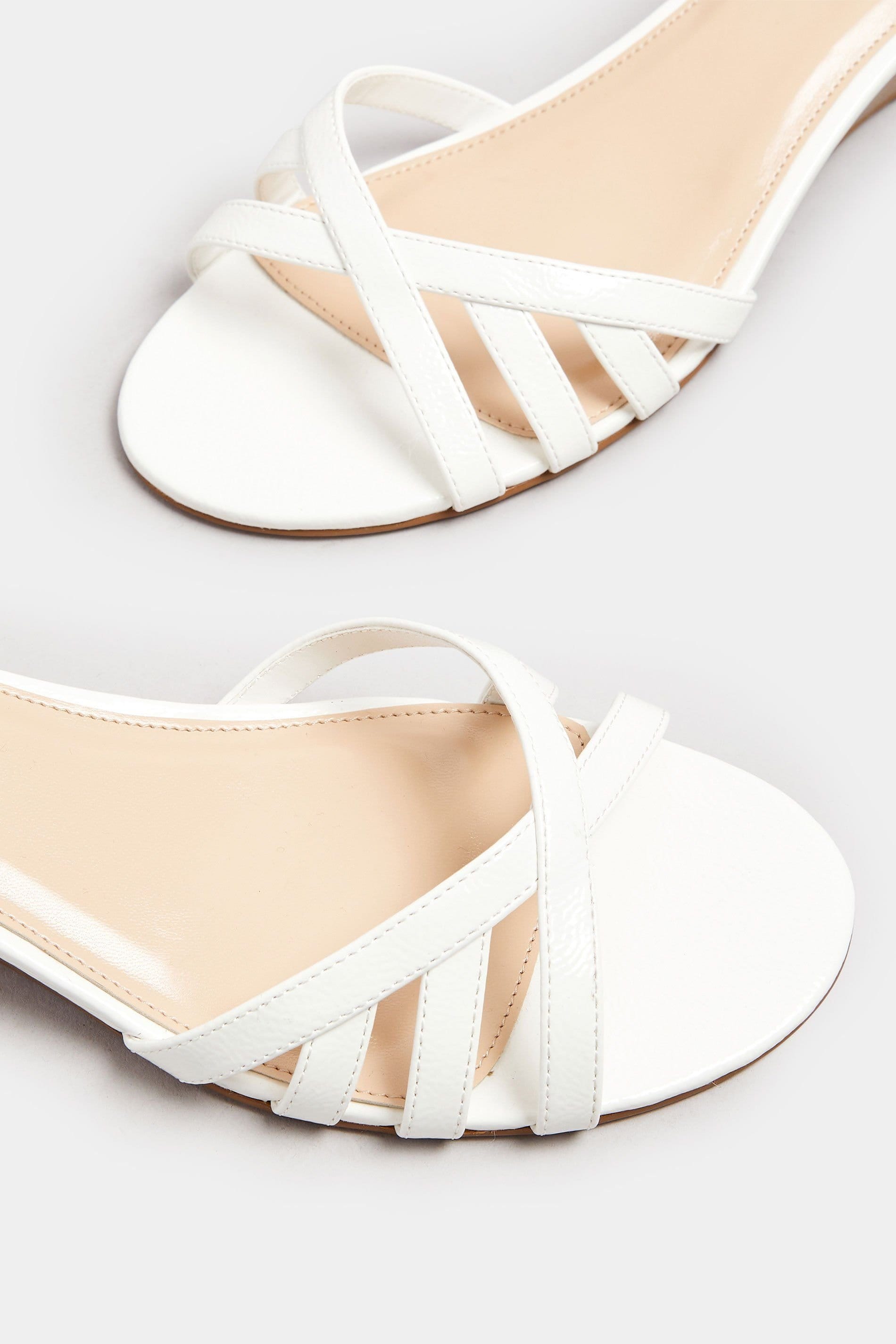 Long Tall Sally Long Tall Sally Women's Heel Wedge Sandals in White - 4
