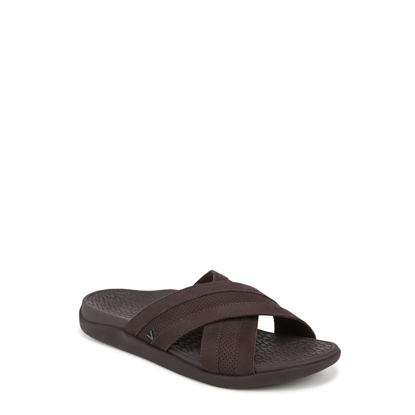 Vionic Vionic Men's Tide Slide Slide Sandals in Brown - 1