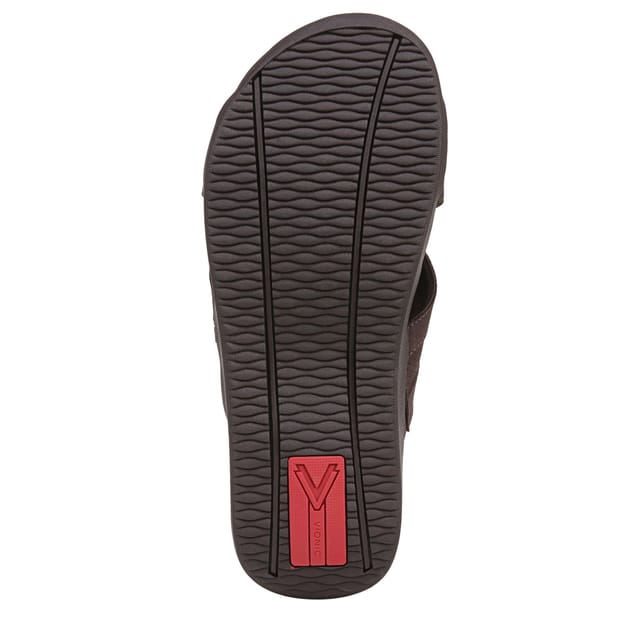 Vionic Vionic Men's Tide Slide Slide Sandals in Brown - 3