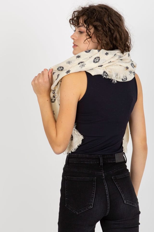 Love Lace Love Lace Women's Neckerchief Sling Scarf Multipattern Square for Styling All Day in Beige - 3
