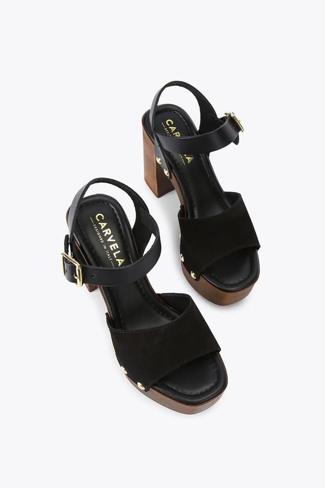 Carvela Carvela Women's 'Festa Block' Suede Heels in Black - 2
