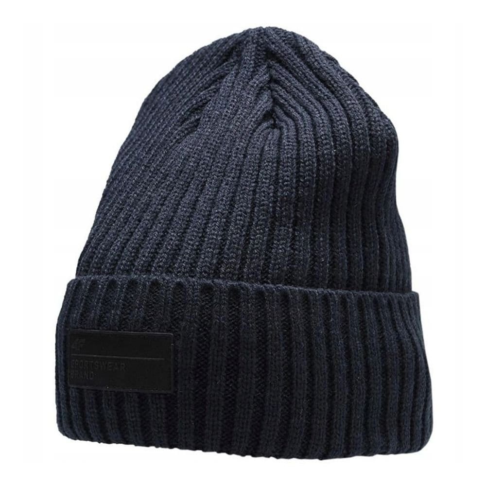 4F 4F Men's H4Z22CAM01331S Beanie in Navy - 1