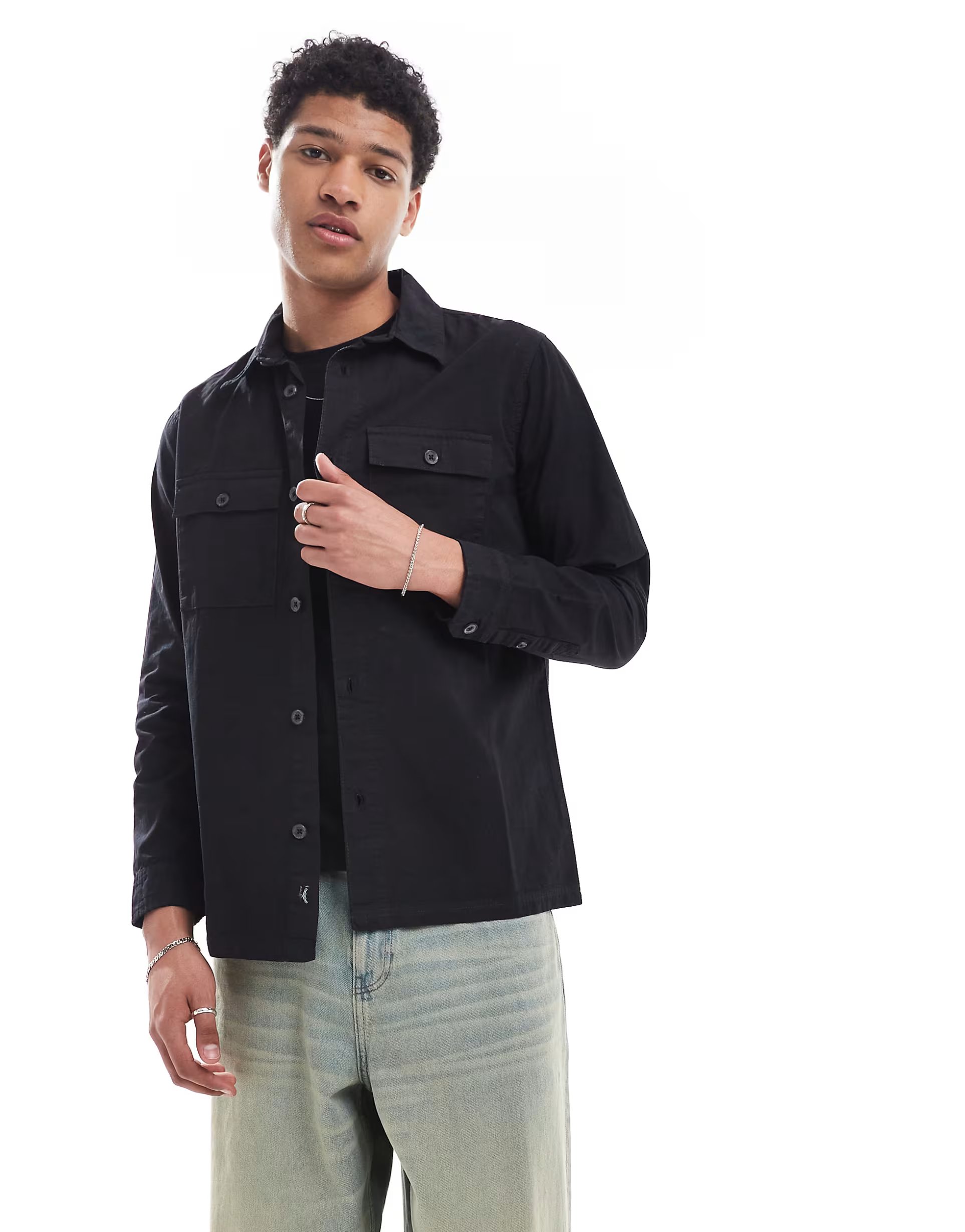 ASOS Lightweight Cotton Overshirt - 1