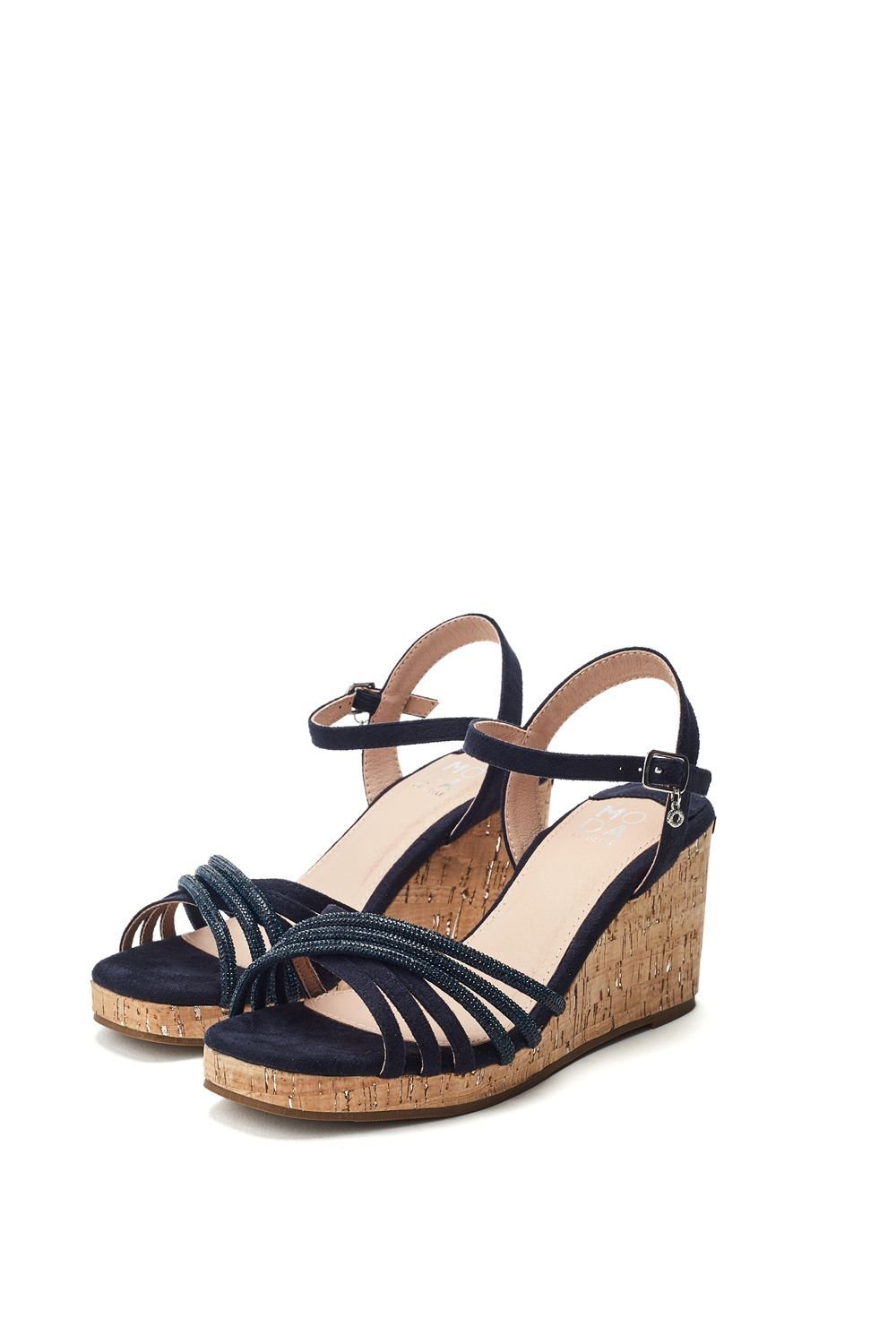 Moda In Pelle Moda In Pelle Women's 'Nerine' Porvair Wedges in Navy - 2