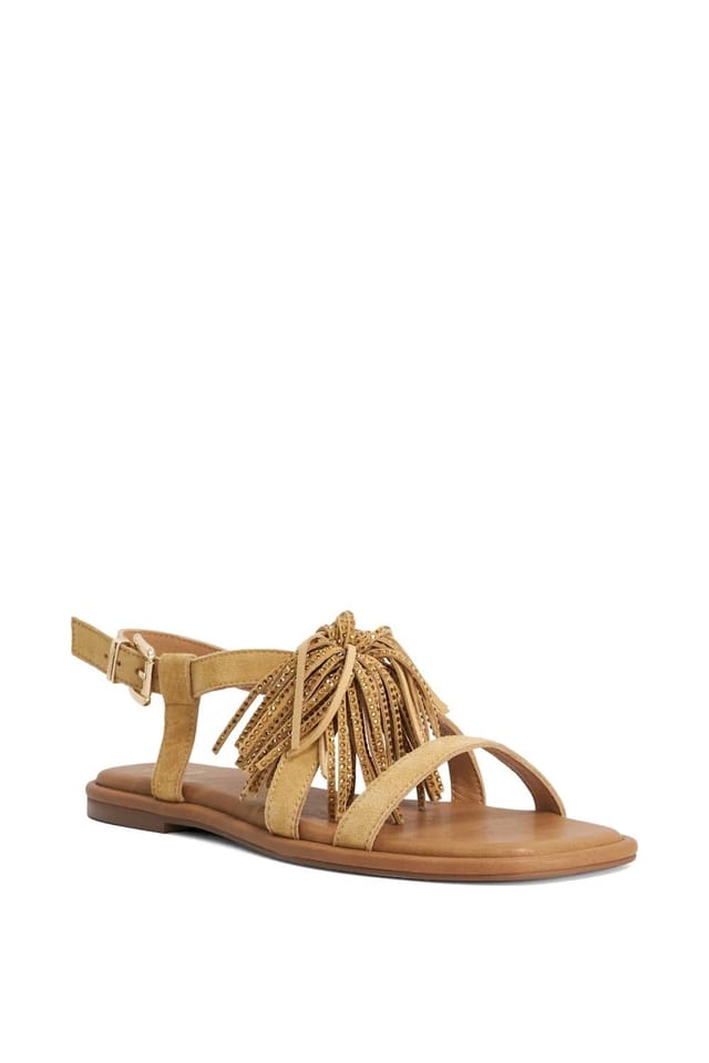 Dune London Dune London Women's 'Lysia' Suede Sandals in Camel - 2