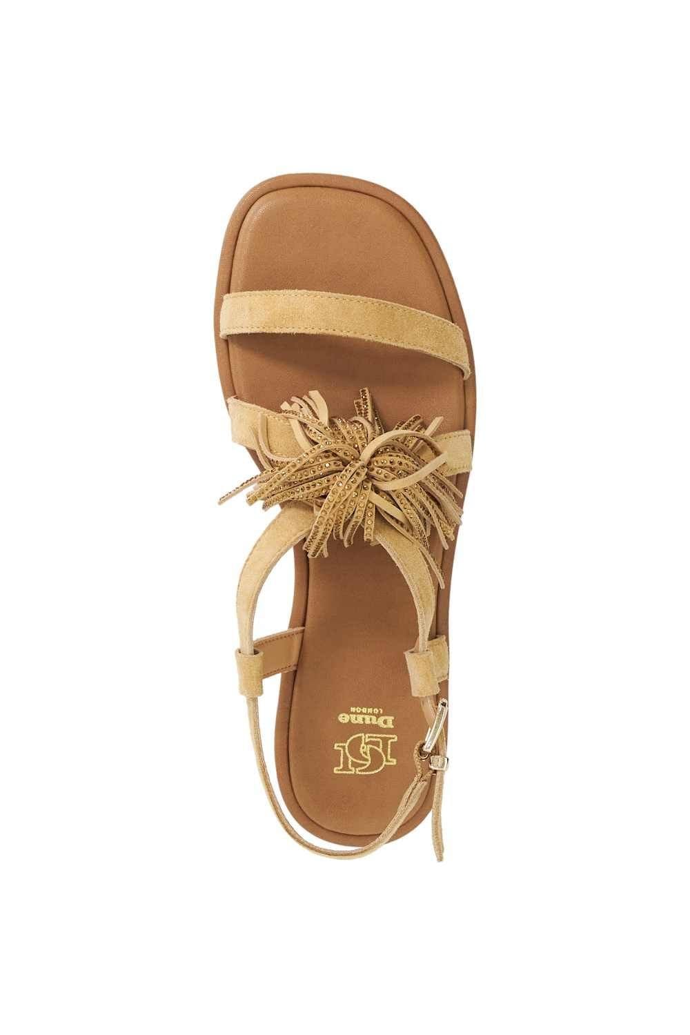 Dune London Dune London Women's 'Lysia' Suede Sandals in Camel - 4