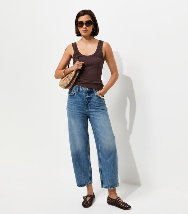 New Look Women's Dark Brown Cotton Rich Scoop Neck Vest Top New Look - 3