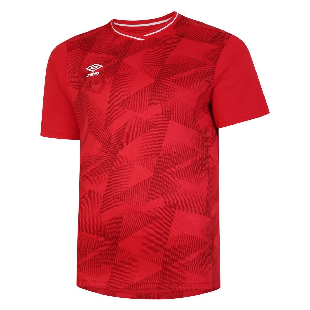 Umbro Umbro Men's Triassic Logo Short-Sleeved Jersey in Dark Red - 1
