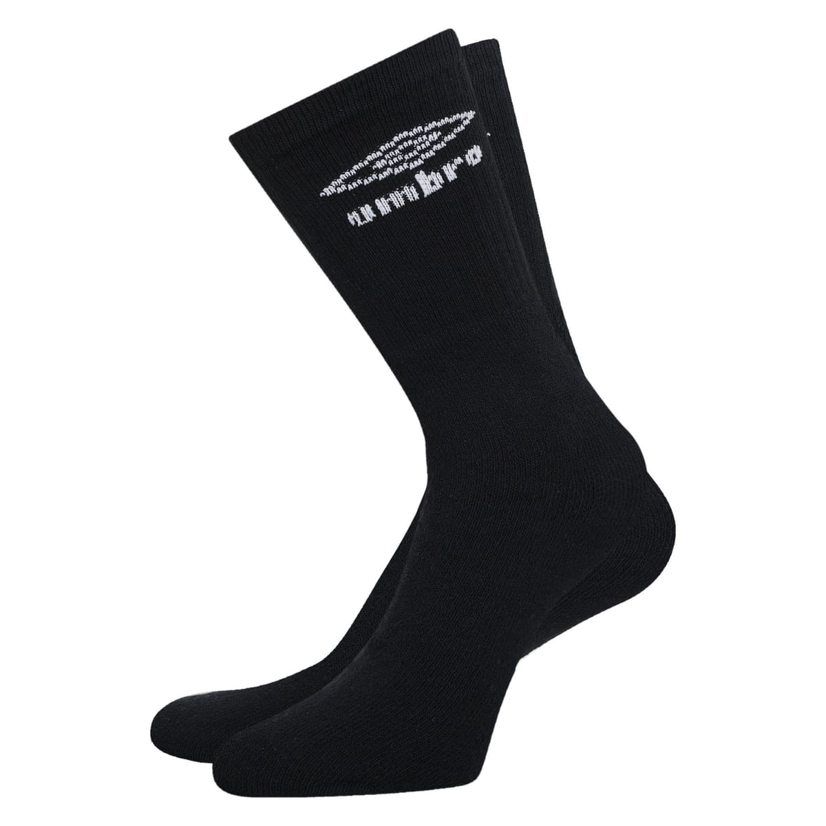 Umbro Umbro Men's Logo Crew Socks (Pack of 3) in Black - 1