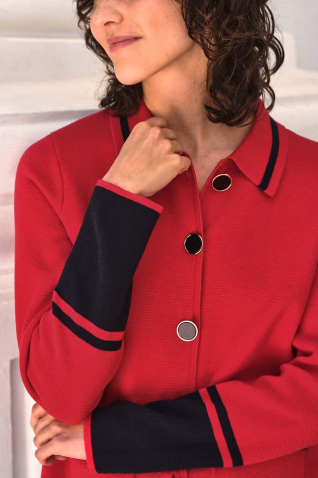 Pure Collection Pure Collection Women's Colour Block Wool Milano Jacket - 2
