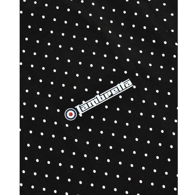 Lambretta Lambretta Men's SS24 Polka Dot Polo Shirt in Black - 3