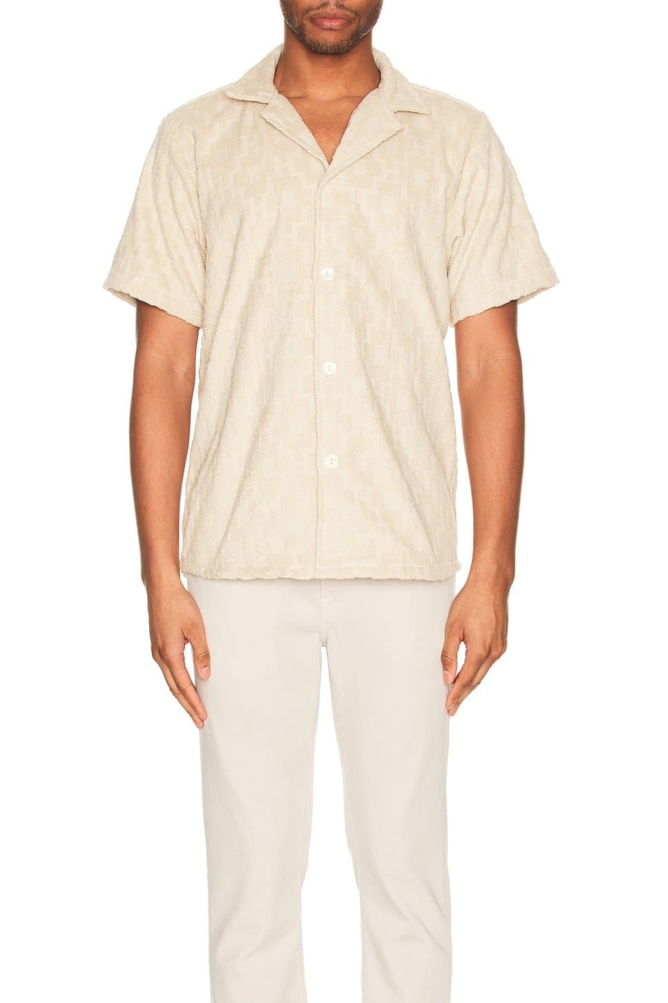 revolve Beige Machu Cuba Terry Shirt