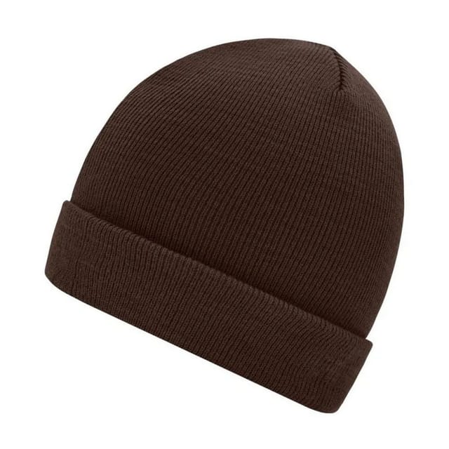 Myrtle Beach Myrtle Beach Men's Knitted Beanie in Chocolate - 2
