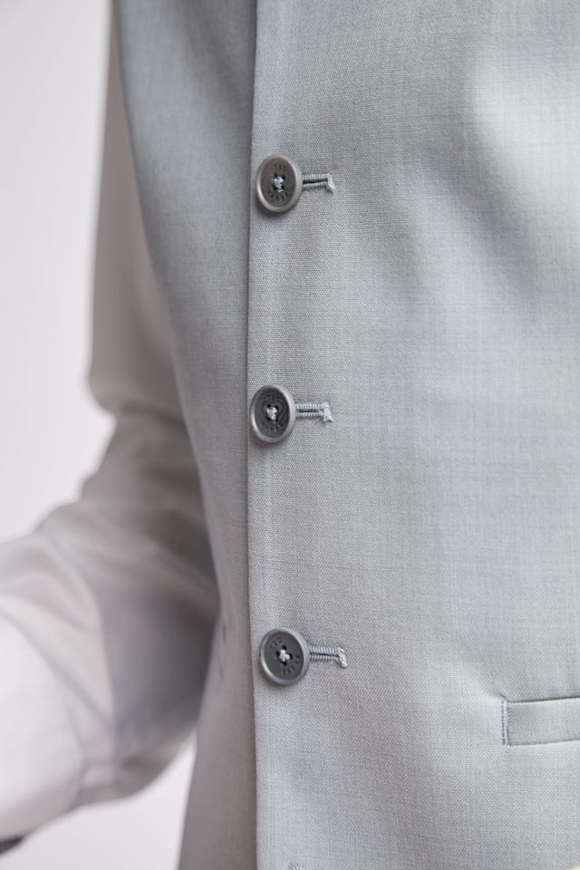 Ted Baker Ted Baker Men's Heath Slim Fit Sharkskin Waistcoat in Blue - 3