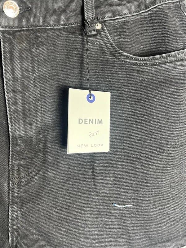 New Look New look - denim mom shorts - size 16 - black