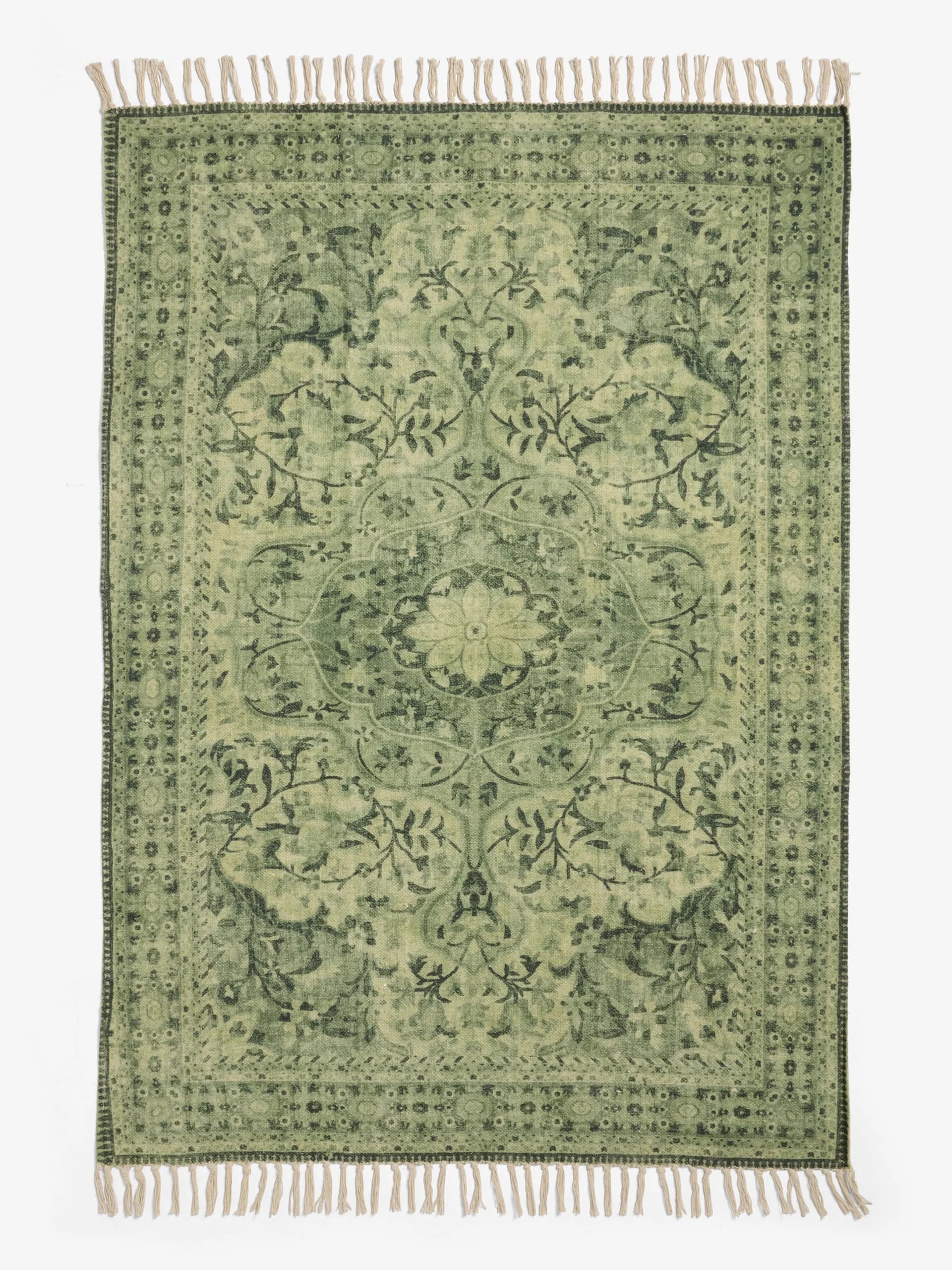 French Connection Small Kabir Flatweave Rug Matcha Green