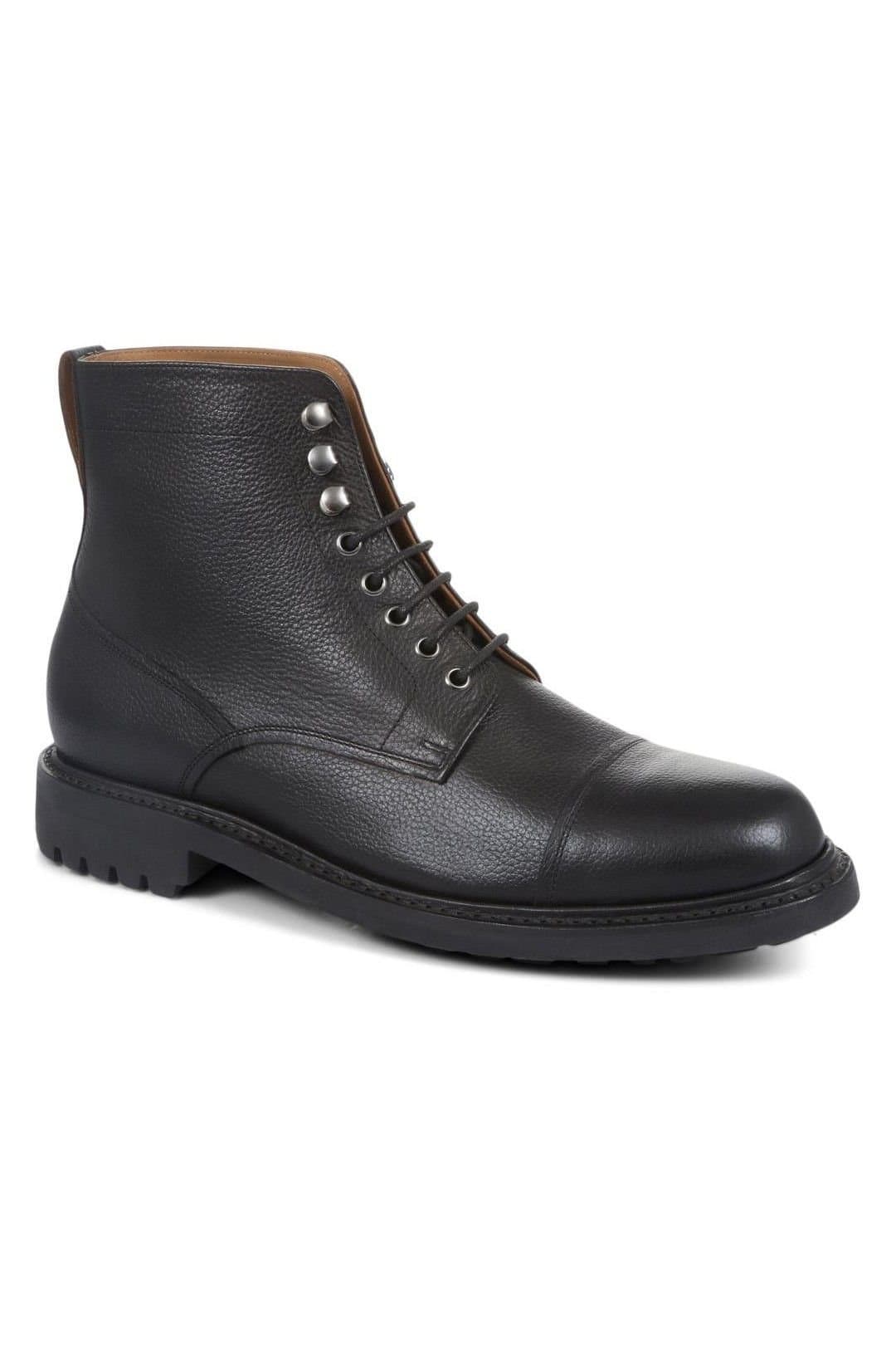 Jones Bootmaker Jones Bootmaker Men's Barking Goodyear Welted Leather Ankle Boots in Black