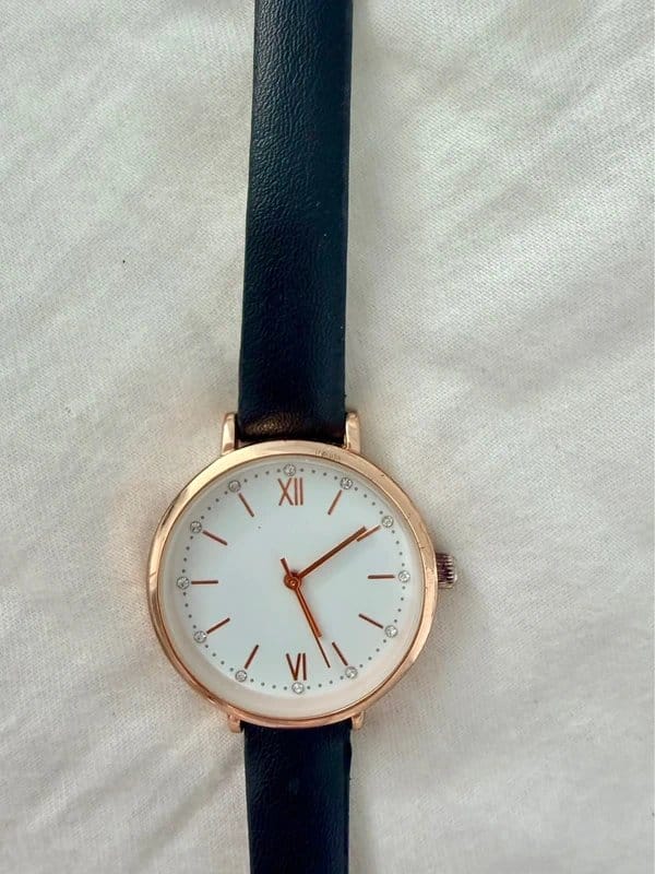 New Look Black and rose gold watch - 1