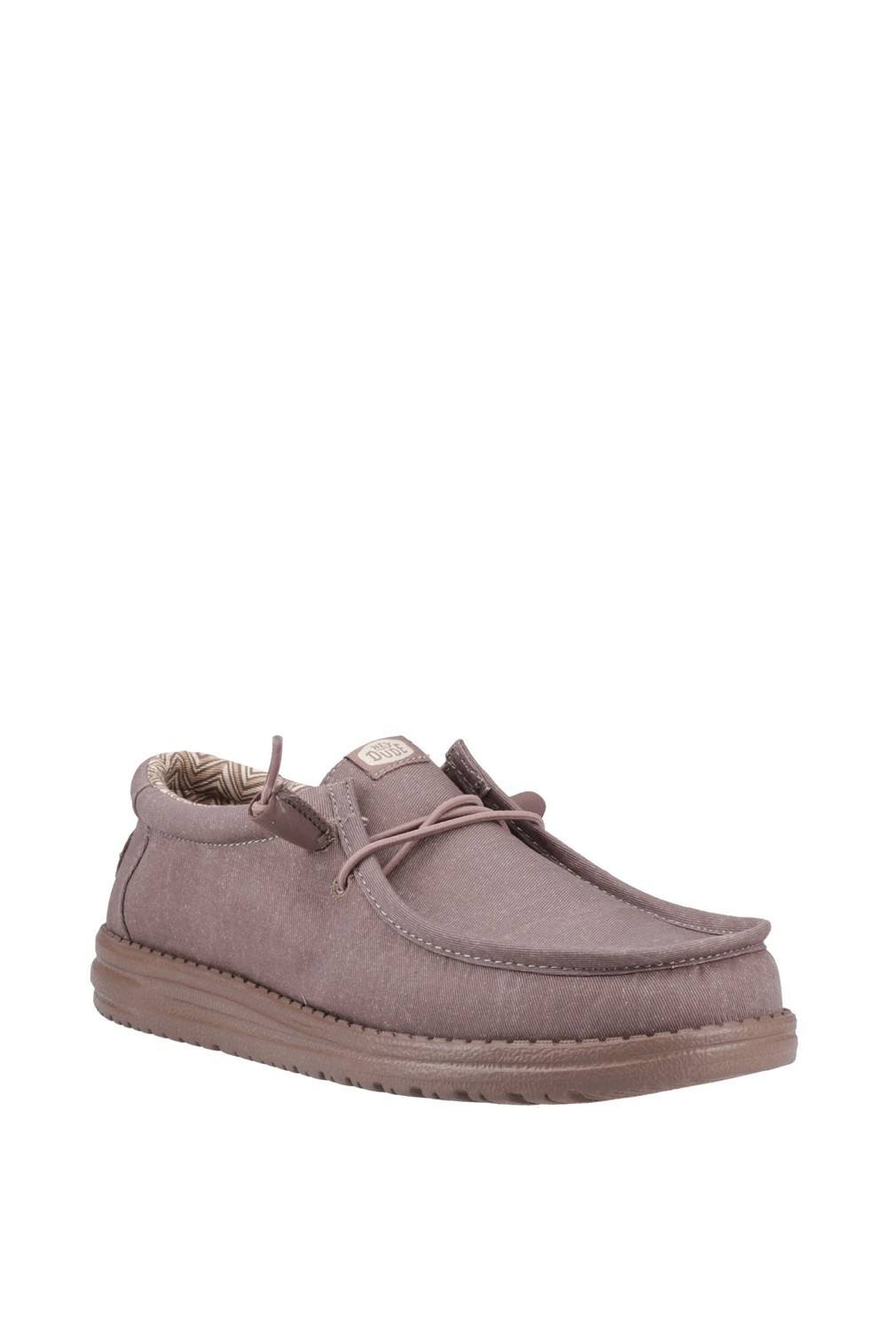 HEYDUDE HEYDUDE Men's Wally Stretch Canvas Shoes in Taupe - 2