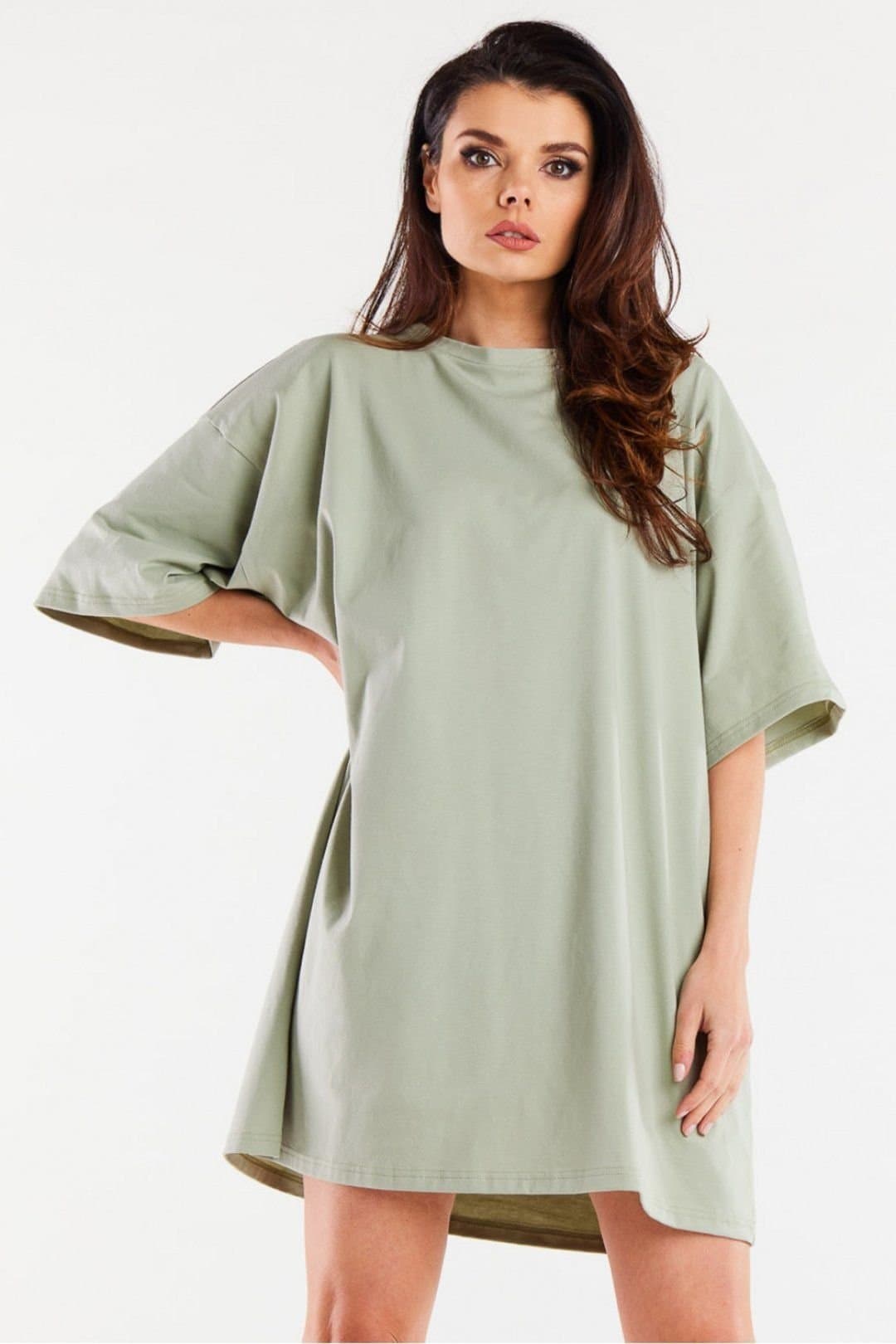 Love Lace Love Lace Women's Wide Day Dress Made in Poland in Green