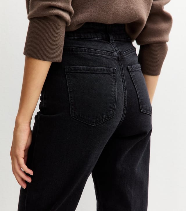 New Look Women's Tall Washed Black High Waisted Mom jeans New Look - 2