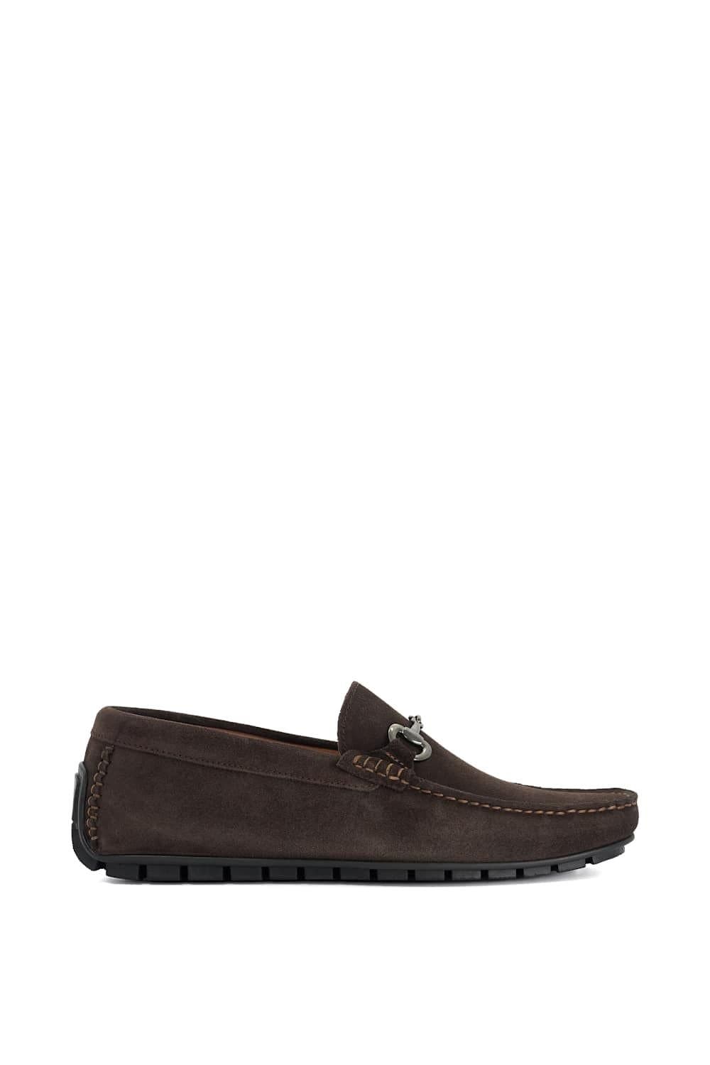 Dune London Dune London Men's 'Brackon' Suede Slip-On Shoes in Brown