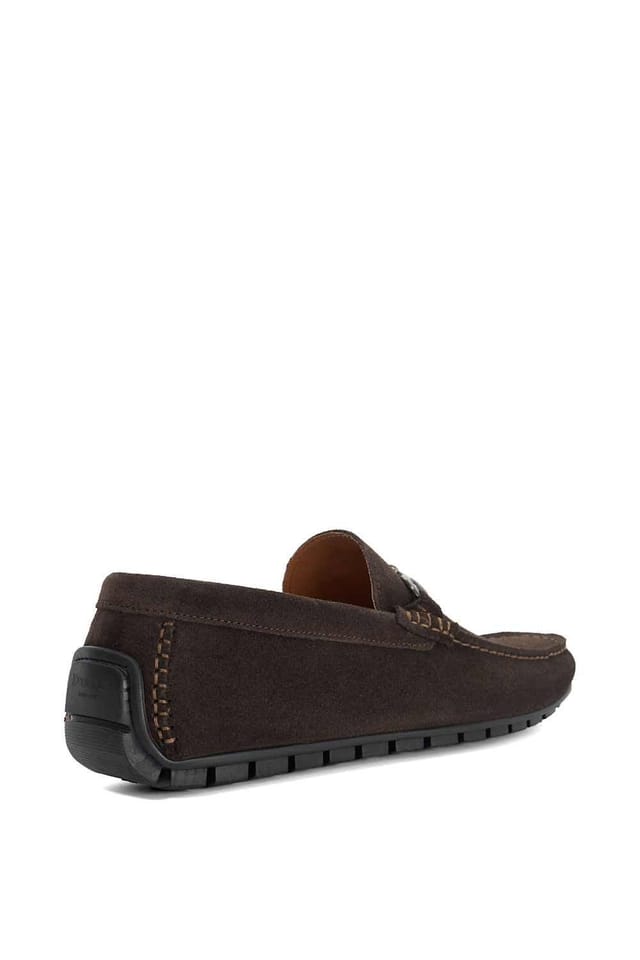 Dune London Dune London Men's 'Brackon' Suede Slip-On Shoes in Brown - 3