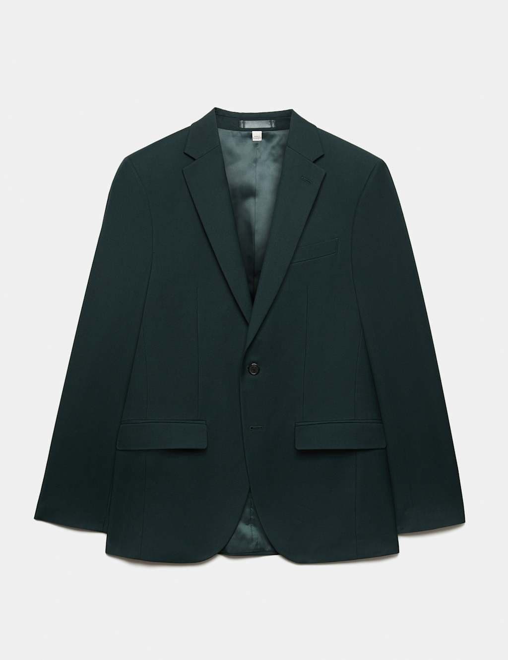 Marks & Spencer M&S Slim Fit Stretch Ultimate Suit Jacket Dark Evergreen