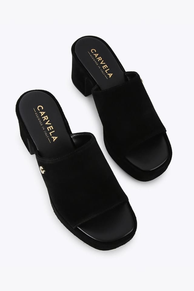 Carvela Carvela Women's 'Letizia Mule' Suede Heels in Black - 2