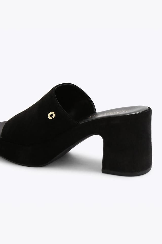 Carvela Carvela Women's 'Letizia Mule' Suede Heels in Black - 3