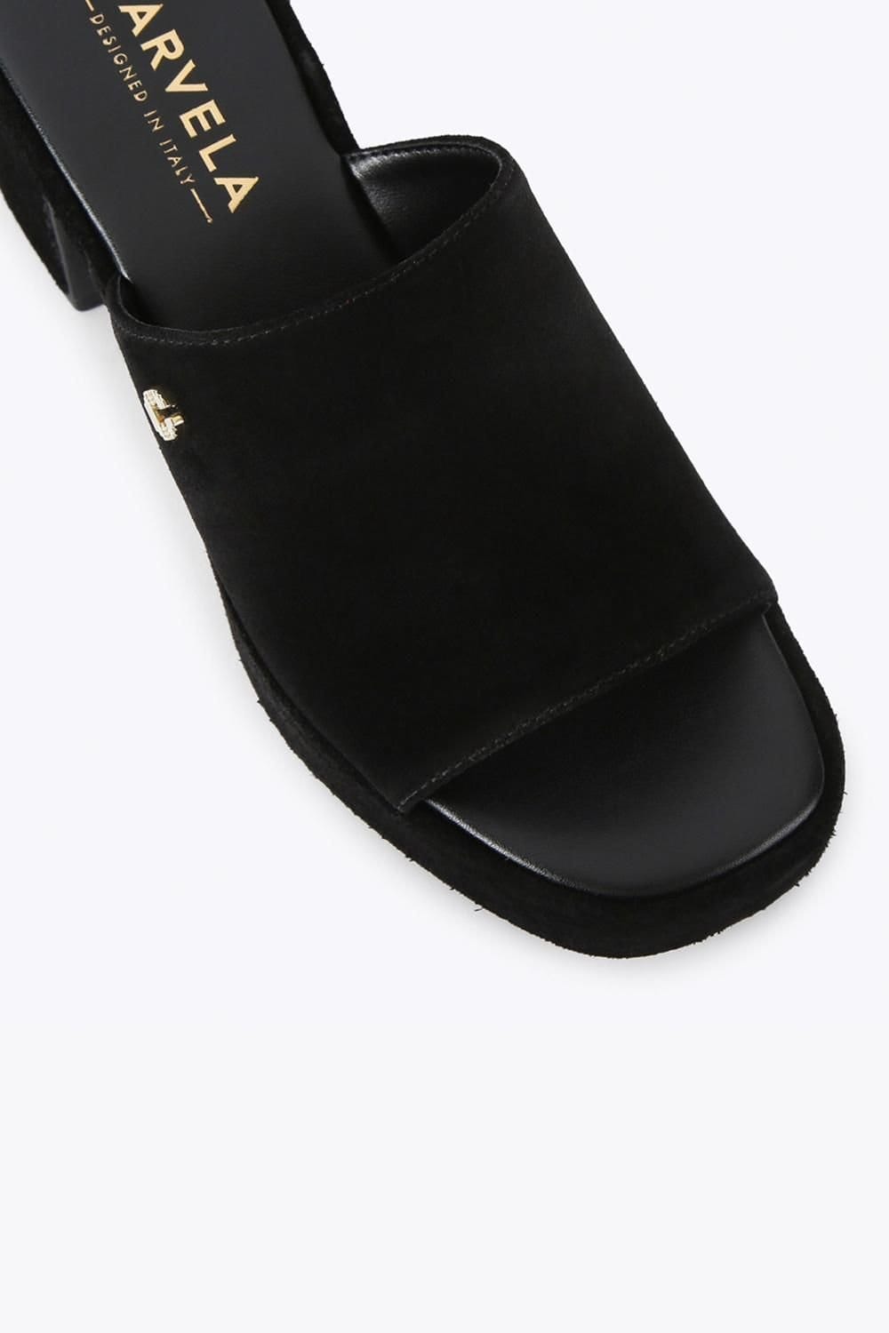 Carvela Carvela Women's 'Letizia Mule' Suede Heels in Black - 4