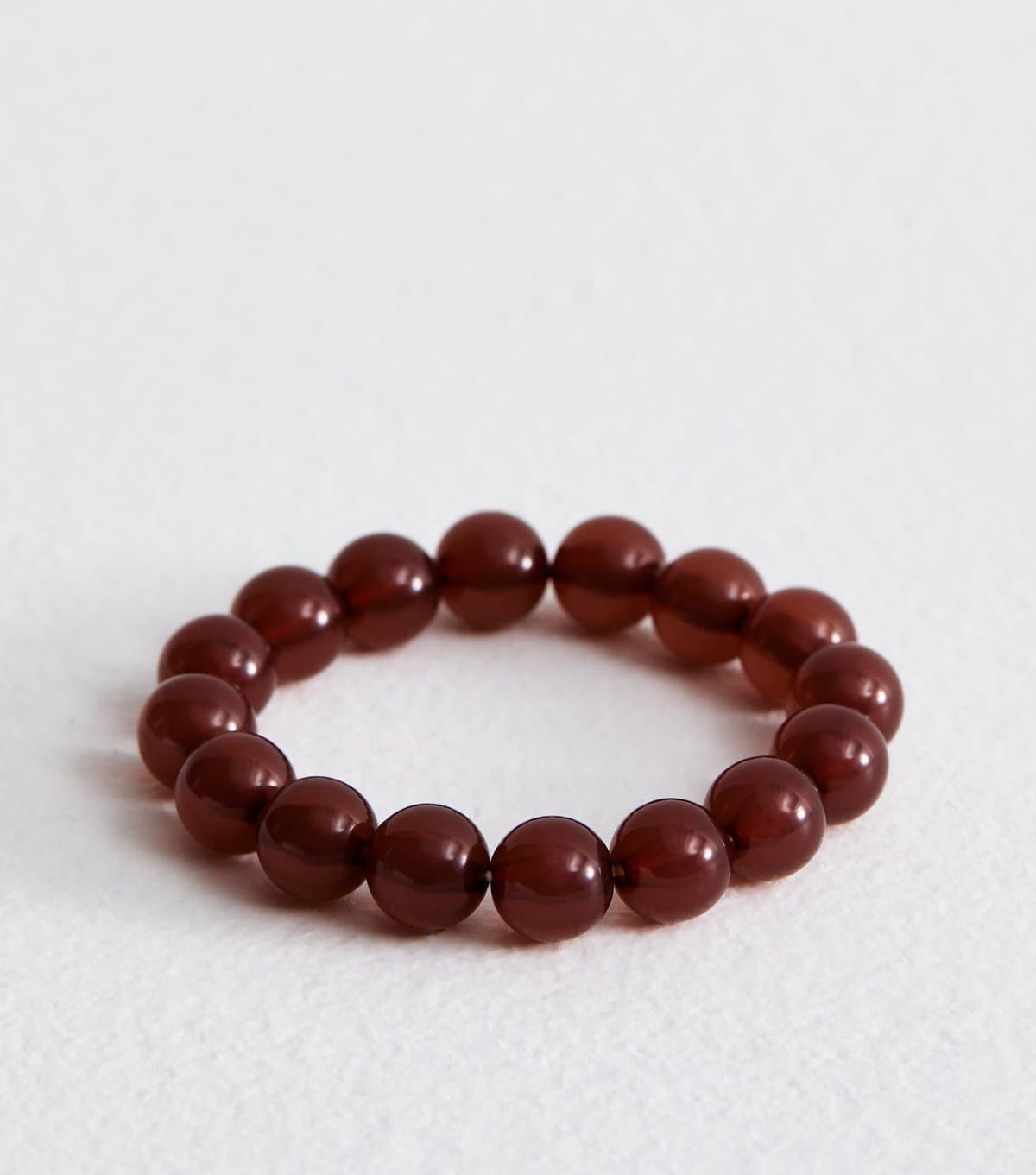 New Look Brown Beaded Stretch Bracelet New Look