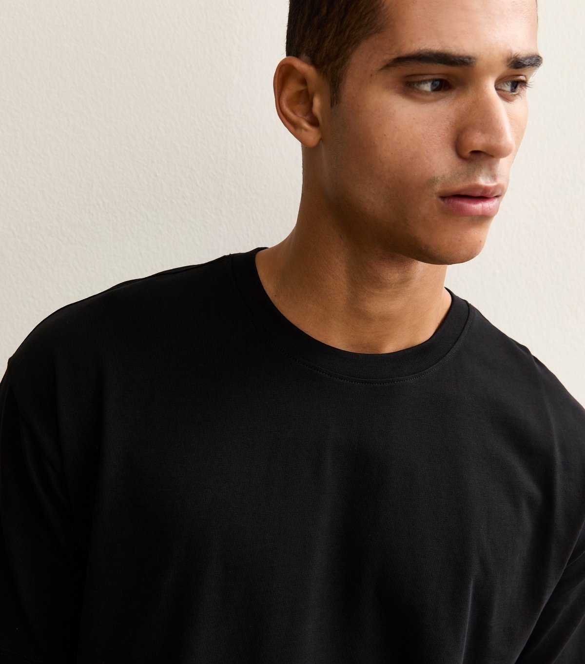 New Look Men's Black Pack of 2 Oversized T-Shirts New Look - 2