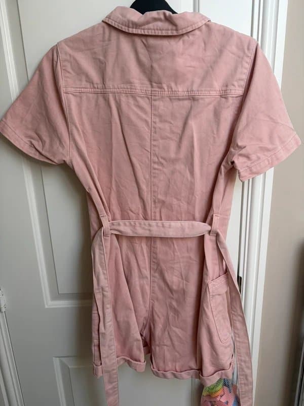 ASOS Design Pink denim jumpsuit